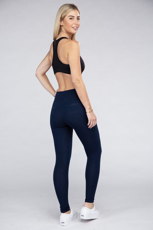High-Waisted Active Leggings with Concealed Pockets for Essentials