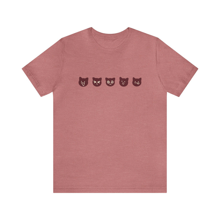 Exclusive Cute Cat Boba Soft Cotton Jersey Short Sleeve Unisex Tee T-shirt - Accessoriesforever