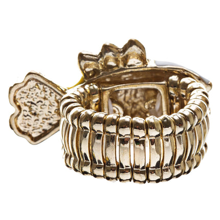 Ocean Theme Crystal Rhinestone Fancy Fishlike Design Stretch Ring - Accessoriesforever