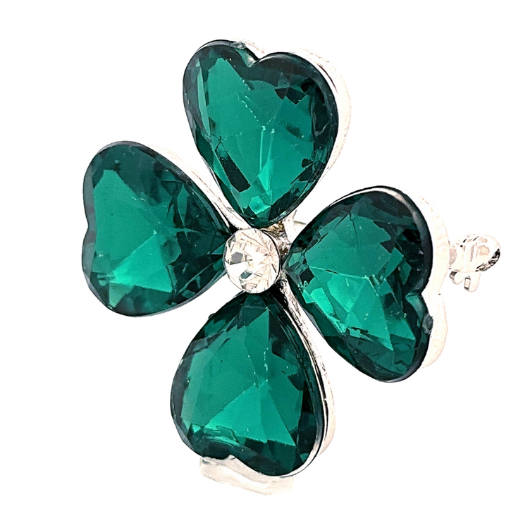 St. Patrick's Lucky Clover Fashion Pendant Charm Brooch Pin