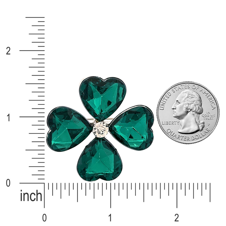 St. Patrick's Lucky Clover Fashion Pendant Charm Brooch Pin