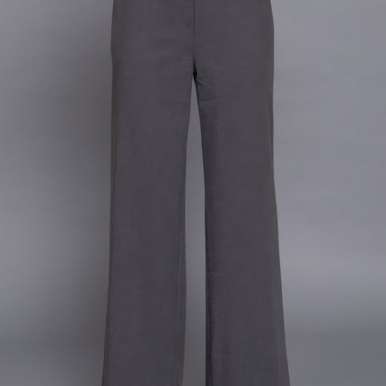 Elastic Back Straight-Leg Woven Pants