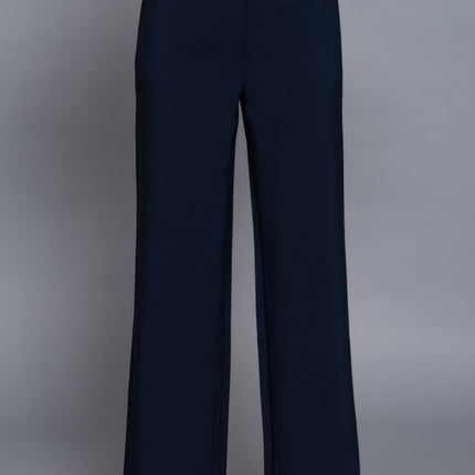Elastic Back Straight-Leg Woven Pants