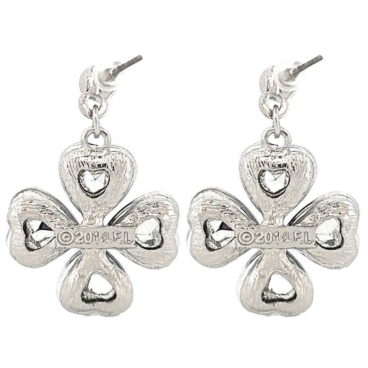 St. Patrick's Lucky Clover Charm Dangle Fashion Earring