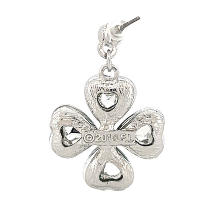 St. Patrick's Lucky Clover Charm Dangle Fashion Earring