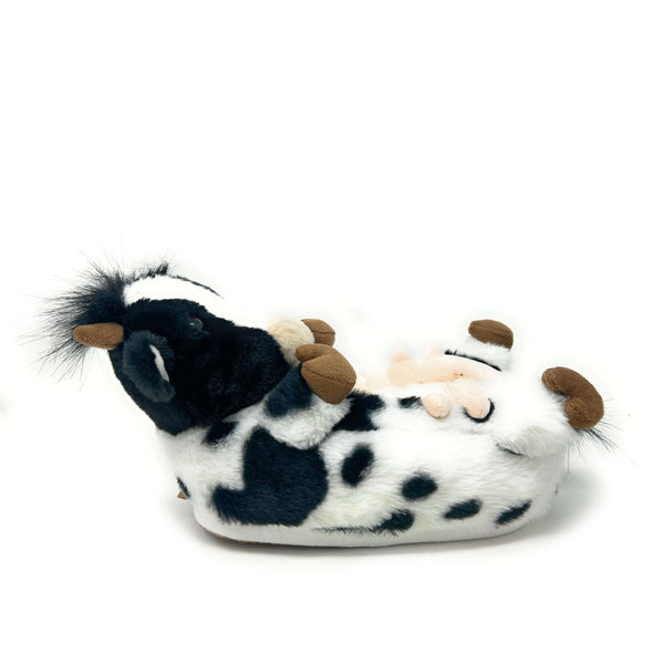 Howdy Cow Hugs Cozy Animal House Home Women Non-Skid Slippers