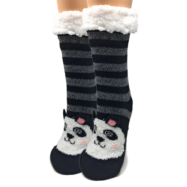 Panda Panda Cozy Warm Women's Plush Animal Slipper Socks