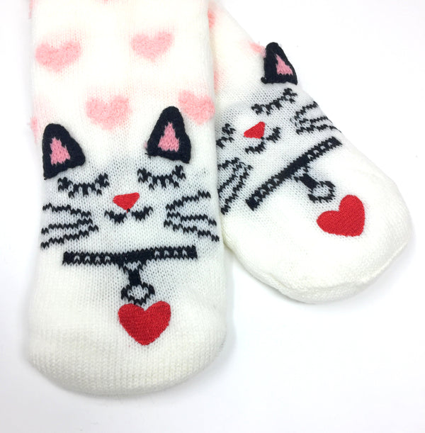 Kitty Kitty Cozy Warm Women's Plush Animal Slipper Socks