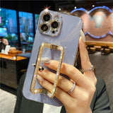 Beautiful Crystal Gold Plated Holder Stand iPhone Protector Case Cover II