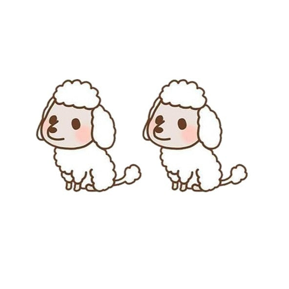 Cute Adorable Pug Dogs Animal Fashion Stud Earrings