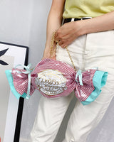 Cute Adorable Candy Shape Fashion Clutch Purse Shoulder Crossbody Handbag Bag