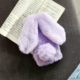 Fluffy Cute Soft Plushy Ribbit Bunny Ear iPhone Protective Phone Case Cover II
