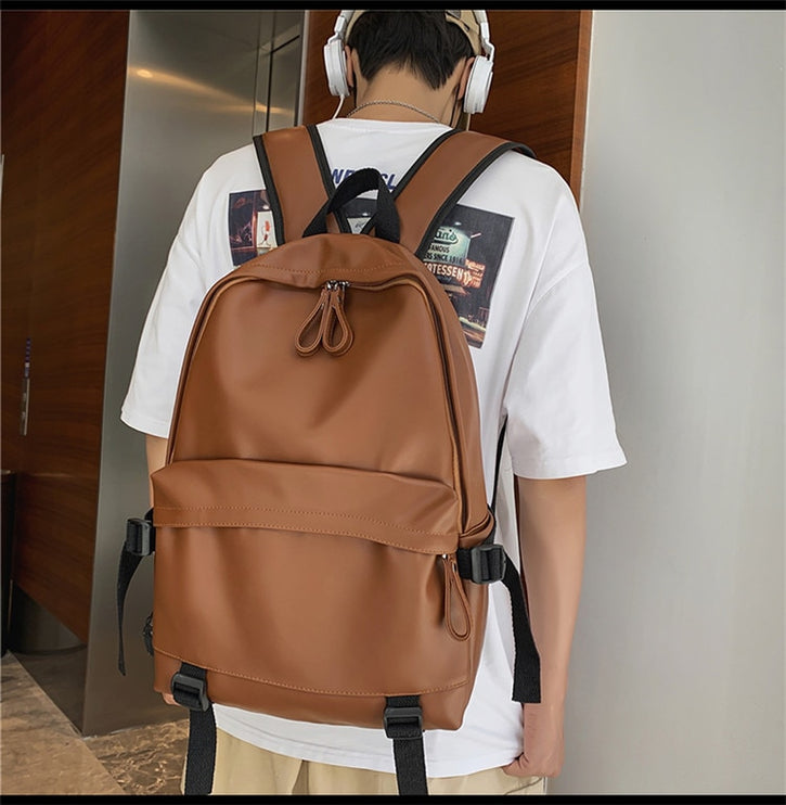 Fashion Stylish Leather Large Travel School Backpack