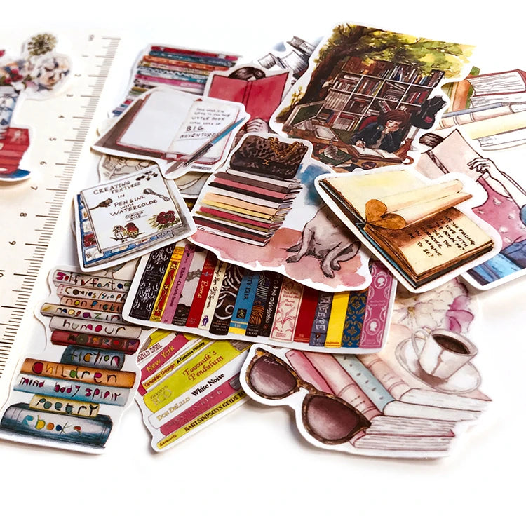 19pcs Girl Book Set Scrapbooking DIY Craft Decor Journal Stickers - Accessoriesforever