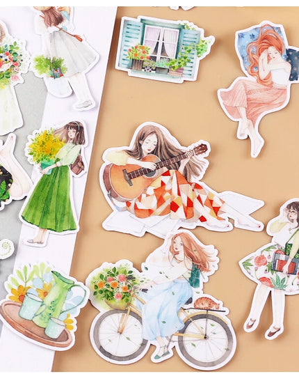 20pcs Creative Cute Girls Scrapbooking DIY Craft Decor Journal Stickers