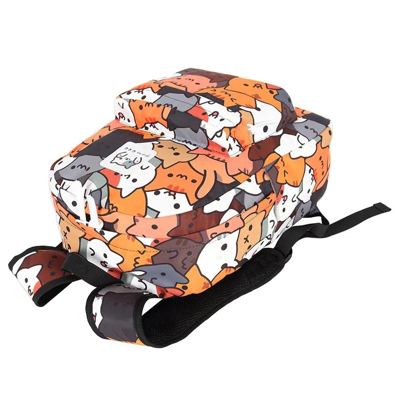 Super Cute Cat Cartoon Anime Animal Waterproof Fashion Travel Laptop School Backpack
