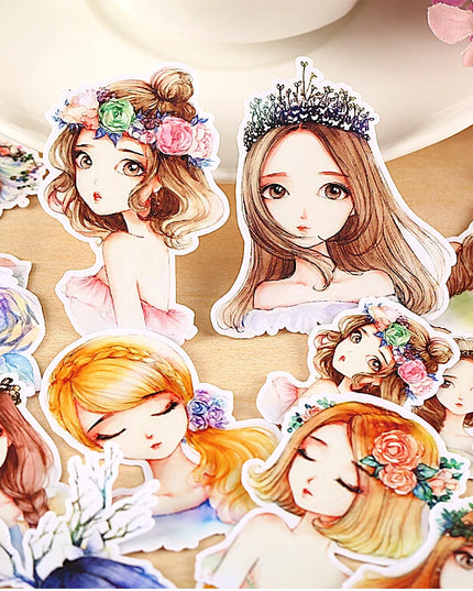 15pc Beautiful Forest Girls Scrapbooking DIY Craft Decor Journal Stickers