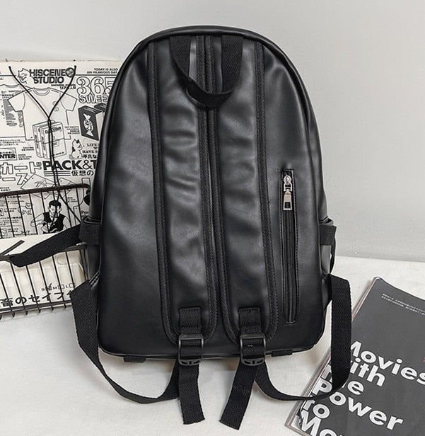 Fashion Stylish Leather Large Travel School Backpack