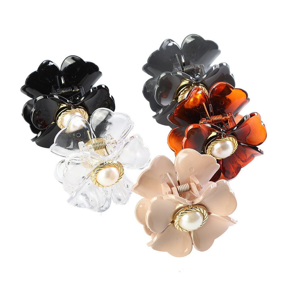Beautiful Sweet Flower Shape Fashion Hair Jewelry Claw Clip