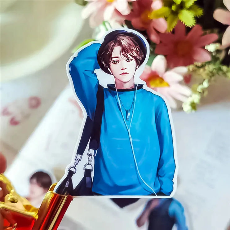 16pcs Street Fashion Boys Girls Scrapbooking DIY Craft Decor Journal Stickers - Accessoriesforever