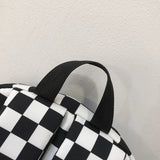 Chic Fashion Plaid Pattern Waterproof Travel School Laptop Bag Backpack