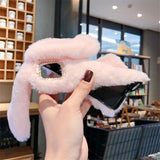 Fluffy Cute Soft Plushy Ribbit Bunny Ear iPhone Protective Phone Case Cover II