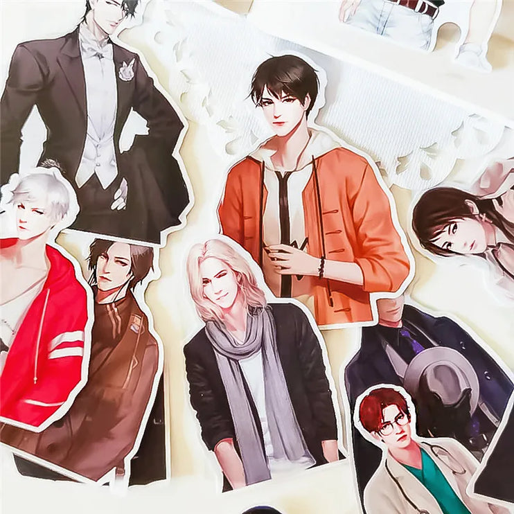 16pcs Street Fashion Boys Girls Scrapbooking DIY Craft Decor Journal Stickers - Accessoriesforever