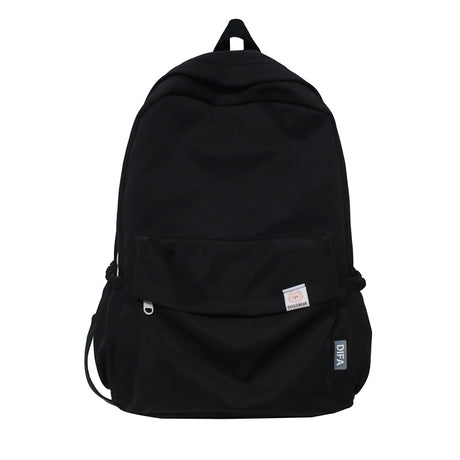 Solid Casual Nylon Waterproof Travel School Fashion Backpack