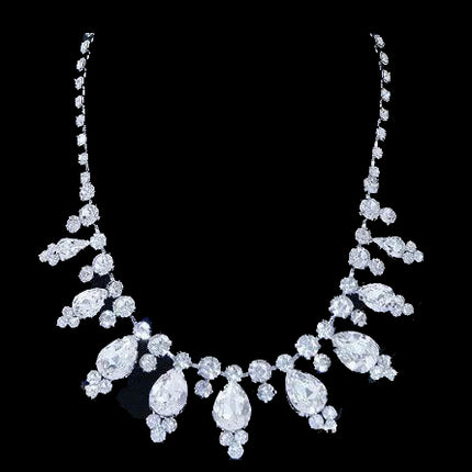 Bridal Wedding Jewelry Set Crystal Rhinestone Multi TD - Accessoriesforever