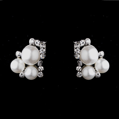 Bridal Wedding Jewelry Set Rhinestone Pearl Chic Y Drop