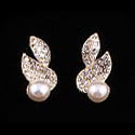 Bridal Wedding Jewelry Crystal Rhinestone Sparkling Bouquet Necklace J524 Gold