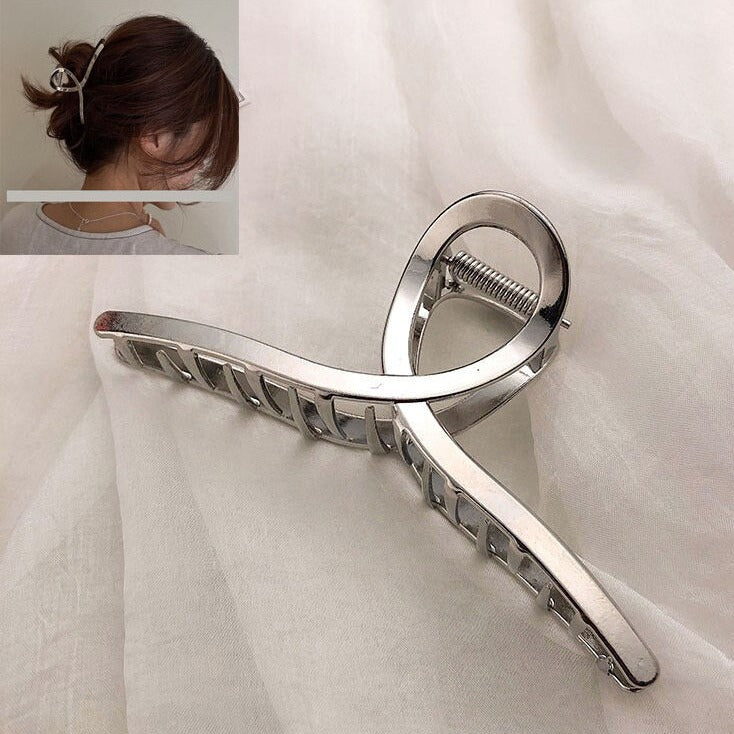 Simple Classic Elegant Metal Fashion Hair Jewelry Clip Claw - Accessoriesforever