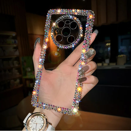 Beautiful Luxury Crystal Rhinestone Clear Phone Case Cover for Samsung Galaxy