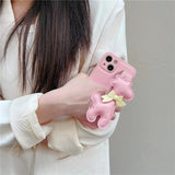 Fun Cute Giraffe Animal Design Leatherette Soft iPhone Protective Phone Case Cover