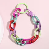 Colorful Fashion Unique Link Chain Design Handmade Jewelry Phone Key Ring Keychain