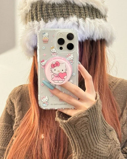 Sanrio Hello Kitty MagSafe iPhone Case with Magnetic Bracket