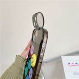 Cute Smiley Mini Mirror Soft iPhone Protective Phone Case Cover