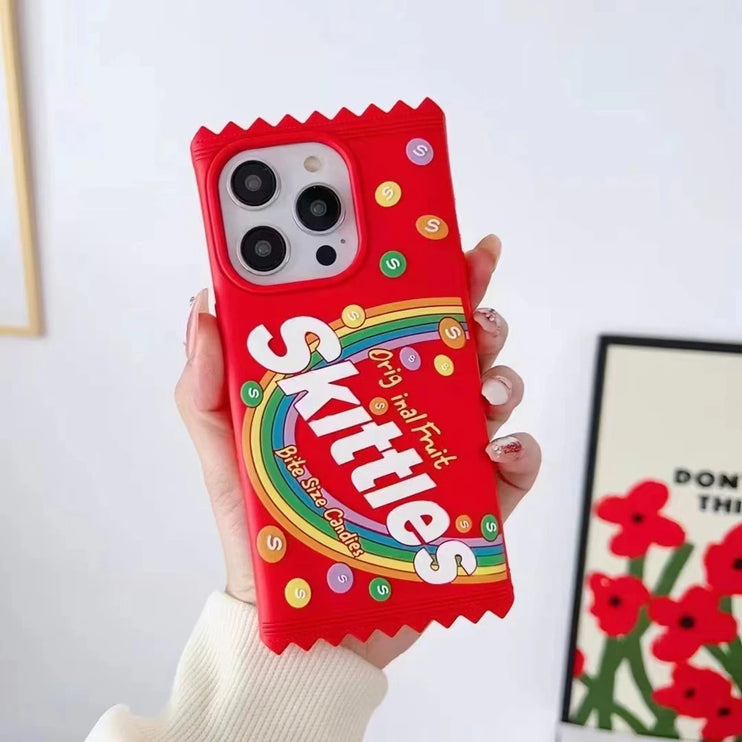 Candy Chips Snacks Themed 3D Phone Case Cover For iPhone 15 14 13 12 11 Pro Max Plus