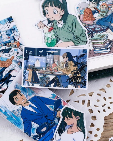 21pc Cute Japanese Cartoon Characters Scrapbooking DIY Craft Decor Journal Stickers