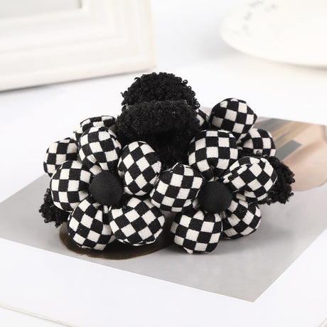 Sweet Beautiful Double Flower Floral Fashion Hair Jewelry Hair Clip Claw