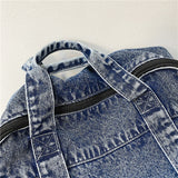 Causal Stylish Fashion Travel School Laptop Denim Bag Backpack