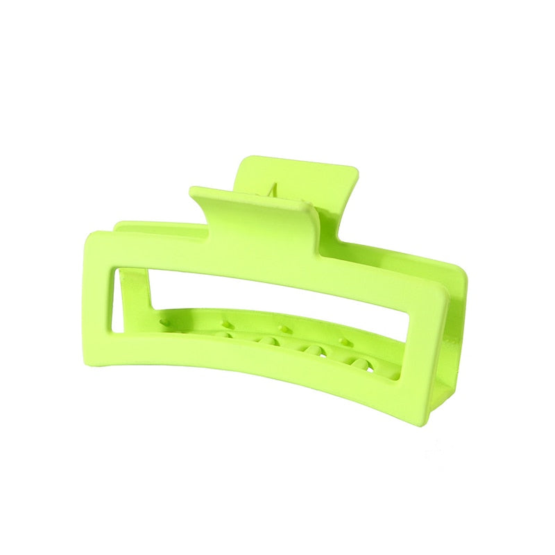 Large Oversized Rectangular Frosted Matted Fashion Hair Jewelry Clip Claw