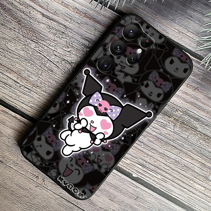 Cute Sanrio Kuromi My Melody Lightweight Slim Protective Phone Case Cover for Samsung Galaxy