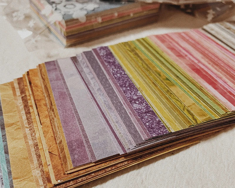 150pcs Colored Texture Small Background Scrapbooking DIY Craft Decor Papers