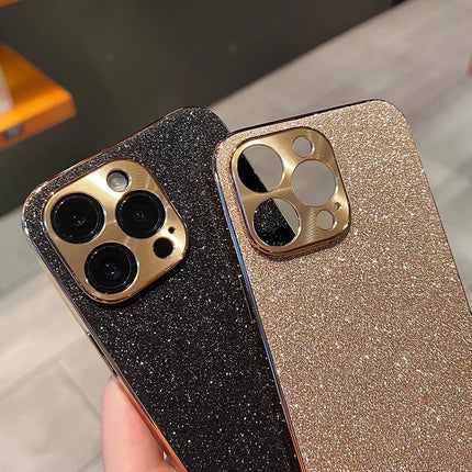 Luxury Glitter Bling Plating Phone Case for iPhone – Sparkling Hard Cover