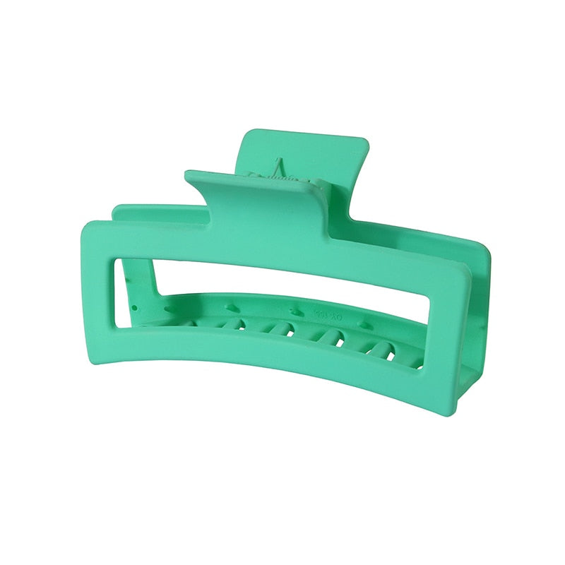 Large Oversized Rectangular Frosted Matted Fashion Hair Jewelry Clip Claw