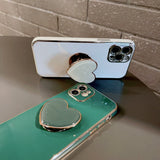 Heart Shaped Back Stand Holder iPhone Protective Phone Case Cover