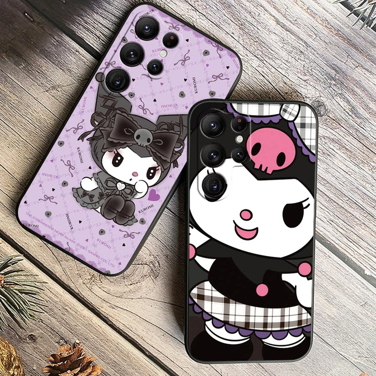 Cute Sanrio Kuromi My Melody Lightweight Slim Protective Phone Case Cover for Samsung Galaxy