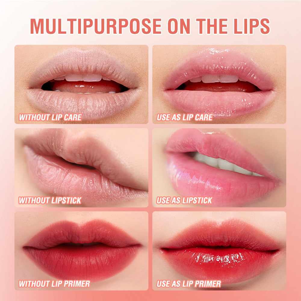 Long Lasting Oil Moisturizing Natural Beeswax Colors Ever-changing Lip Balm Plumper Gloss Lipstick