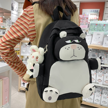 Cute Fun Animal Large Nylon Waterproof Fashion Travel School Bag Backpack